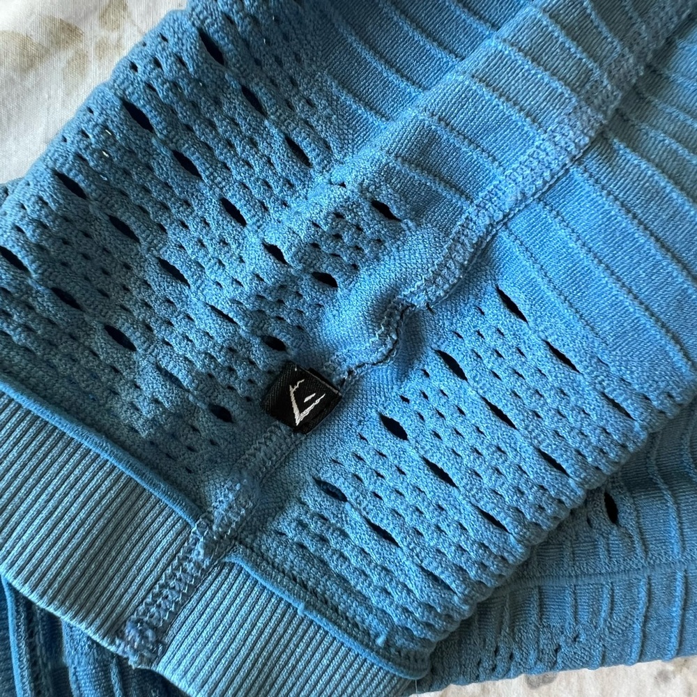 Gymshark: Blue Leggings with Cutout Detailing: Size S - Picture 4 of 8